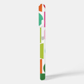 モダンホリデーグリーンピンクジオメトパーソナライズされたリ Case-Mate iPhoneケース (裏面 / 左)