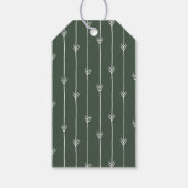 モダンホリデーロゴフォレストグリーンギフトタグ ギフトタグ (裏面)