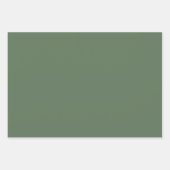 モダンホリ淡い色のーピンククリスマスグリーンシェード ラッピングペーパーシート (正面3)