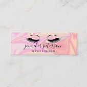 モダンホロエレガントグラフィックまつげ スキニー名刺 (正面)