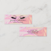 モダンホロエレガントグラフィックまつげ スキニー名刺 (正面/裏面)