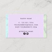 モダンホロエレガントグラフィックまつげ ロイヤリティカード (裏面)