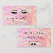 モダンホロエレガントグラフィックまつげ 名刺 (正面/裏面)