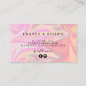 モダンホロエレガントグラフィックまつげ 名刺 (裏面)