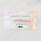 モダンホロエレガントグラフィックまつげ 名刺 (裏面)