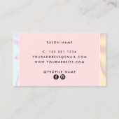 モダンホロエレガントグラフィックまつげ 名刺 (裏面)