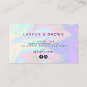 モダンホロエレガントグラフィックまつげ 名刺 (裏面)