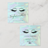 モダンホロエレガントフの延長 スクエア名刺 (正面/裏面)