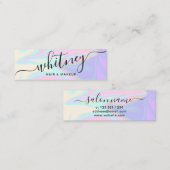 モダンホログエレガントラフィック化粧 スキニー名刺 (正面/裏面)