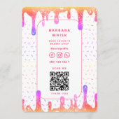 モダンホログラフィックドリップベーカーレストラン装飾師 メニュー (裏面)