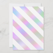 モダンホロフガーリーsweet sixteen誕生日 招待状 (裏面)