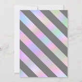 モダンホロフガーリーsweet sixteen誕生日 招待状 (裏面)