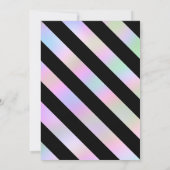 モダンホロフガーリーsweet sixteen誕生日 招待状 (裏面)