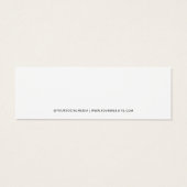 モダンホワイトミニマカスタムリスト製品のつるラベル (裏面)