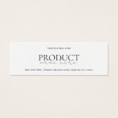 モダンホワイトミニマカスタムリスト製品のつるラベル (正面)