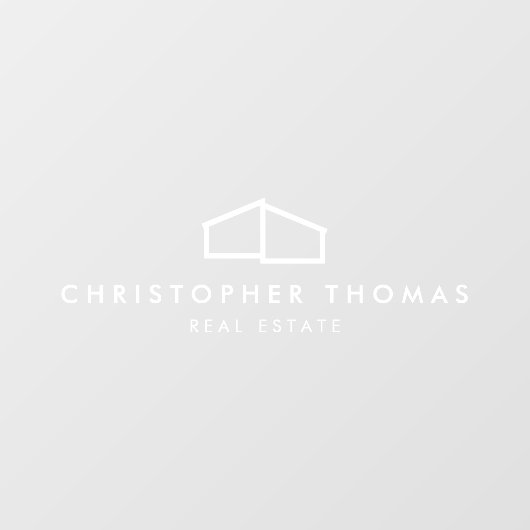 モダンホームロゴ 不動産 ウィンドウサイン (シート)