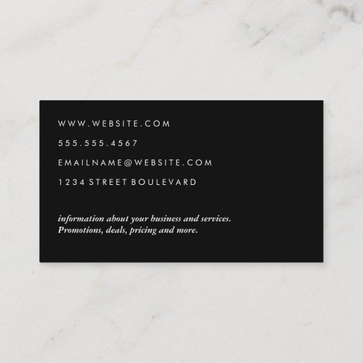 モダンホーム実在エステートロゴ 名刺 (裏面)