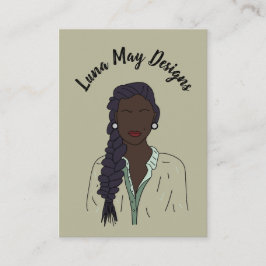 モダンボス女性ジュエリー表示名刺 名刺