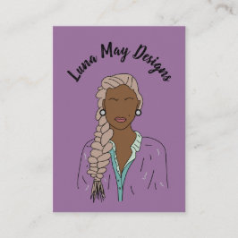 モダンボス女性ジュエリー表示名刺 名刺