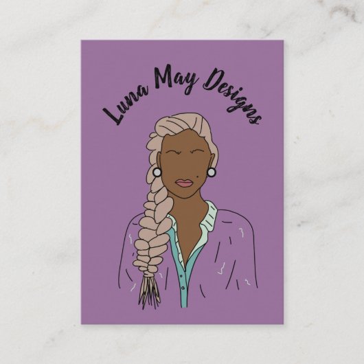 モダンボス女性ジュエリー表示名刺 名刺 (正面)