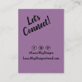 モダンボス女性ジュエリー表示名刺 名刺 (裏面)