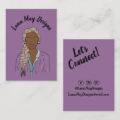 モダンボス女性ジュエリー表示名刺 名刺 (正面/裏面)