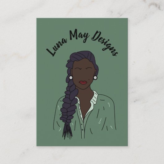 モダンボス女性ジュエリー表示名刺 名刺 (正面)