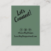 モダンボス女性ジュエリー表示名刺 名刺 (裏面)