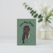 モダンボス女性ジュエリー表示名刺 名刺 (スタンド正面)