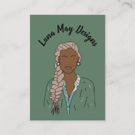 モダンボス女性ジュエリー表示名刺 名刺