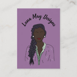 モダンボス女性ジュエリー表示名刺 名刺