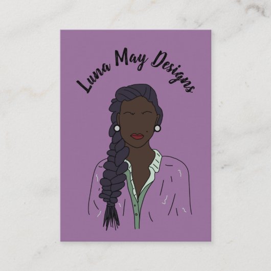 モダンボス女性ジュエリー表示名刺 名刺 (正面)