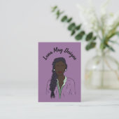 モダンボス女性ジュエリー表示名刺 名刺 (スタンド正面)