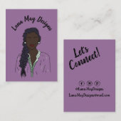 モダンボス女性ジュエリー表示名刺 名刺 (正面/裏面)