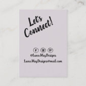 モダンボス女性ジュエリー表示名刺 名刺 (裏面)