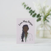 モダンボス女性ジュエリー表示名刺 名刺 (スタンド正面)