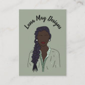 モダンボス女性ジュエリー表示名刺 名刺 (正面)