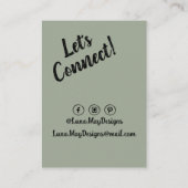 モダンボス女性ジュエリー表示名刺 名刺 (裏面)