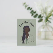 モダンボス女性ジュエリー表示名刺 名刺 (スタンド正面)