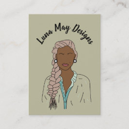 モダンボス女性ジュエリー表示名刺 名刺