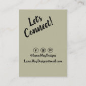 モダンボス女性ジュエリー表示名刺 名刺 (裏面)