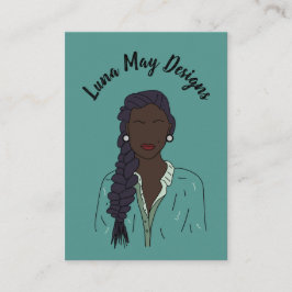 モダンボス女性ジュエリー表示名刺 名刺