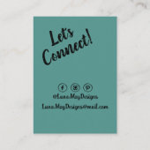 モダンボス女性ジュエリー表示名刺 名刺 (裏面)