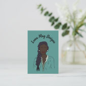 モダンボス女性ジュエリー表示名刺 名刺 (スタンド正面)