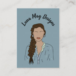 モダンボス女性ジュエリー表示名刺 名刺