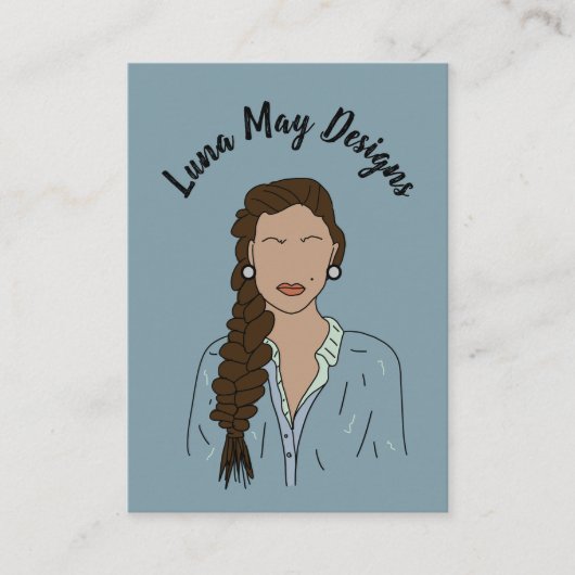 モダンボス女性ジュエリー表示名刺 名刺 (正面)