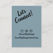 モダンボス女性ジュエリー表示名刺 名刺 (裏面)