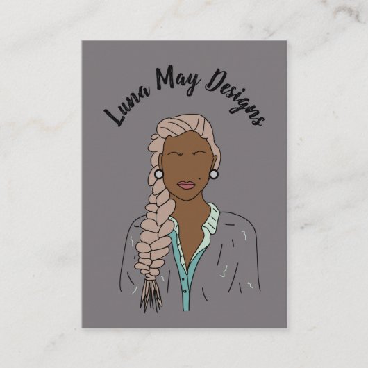 モダンボス女性ジュエリー表示名刺 名刺 (正面)