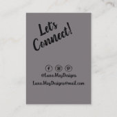 モダンボス女性ジュエリー表示名刺 名刺 (裏面)