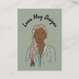 モダンボス女性ジュエリー表示名刺 名刺